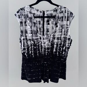 Calvin Klein sleeveless Monochrome Patterned top
